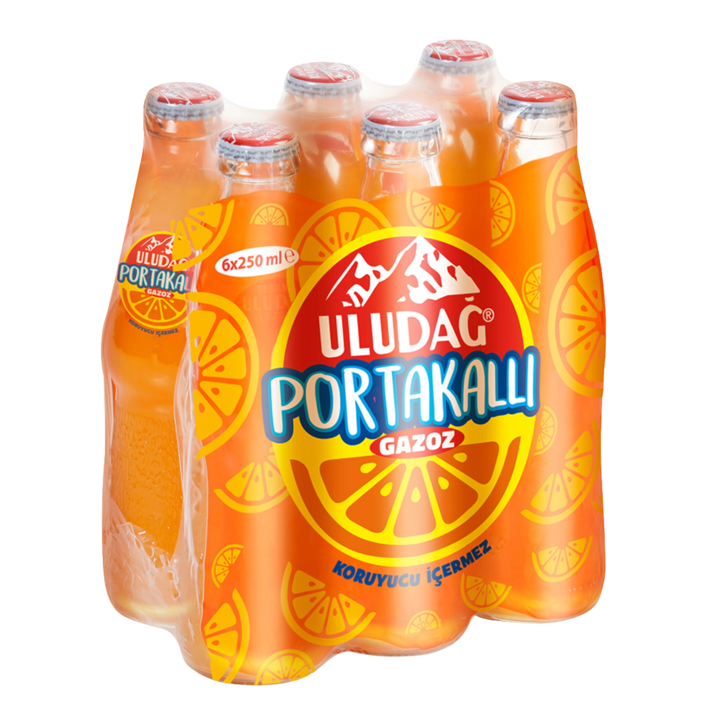 Uludag Orange Carbonated Water 6x250ML