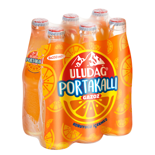 Uludag Orange Carbonated Water 6x250ML