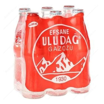 Uludag Legendary Sparkling Soda Gazoz Mixed Fruit 6x250 ML