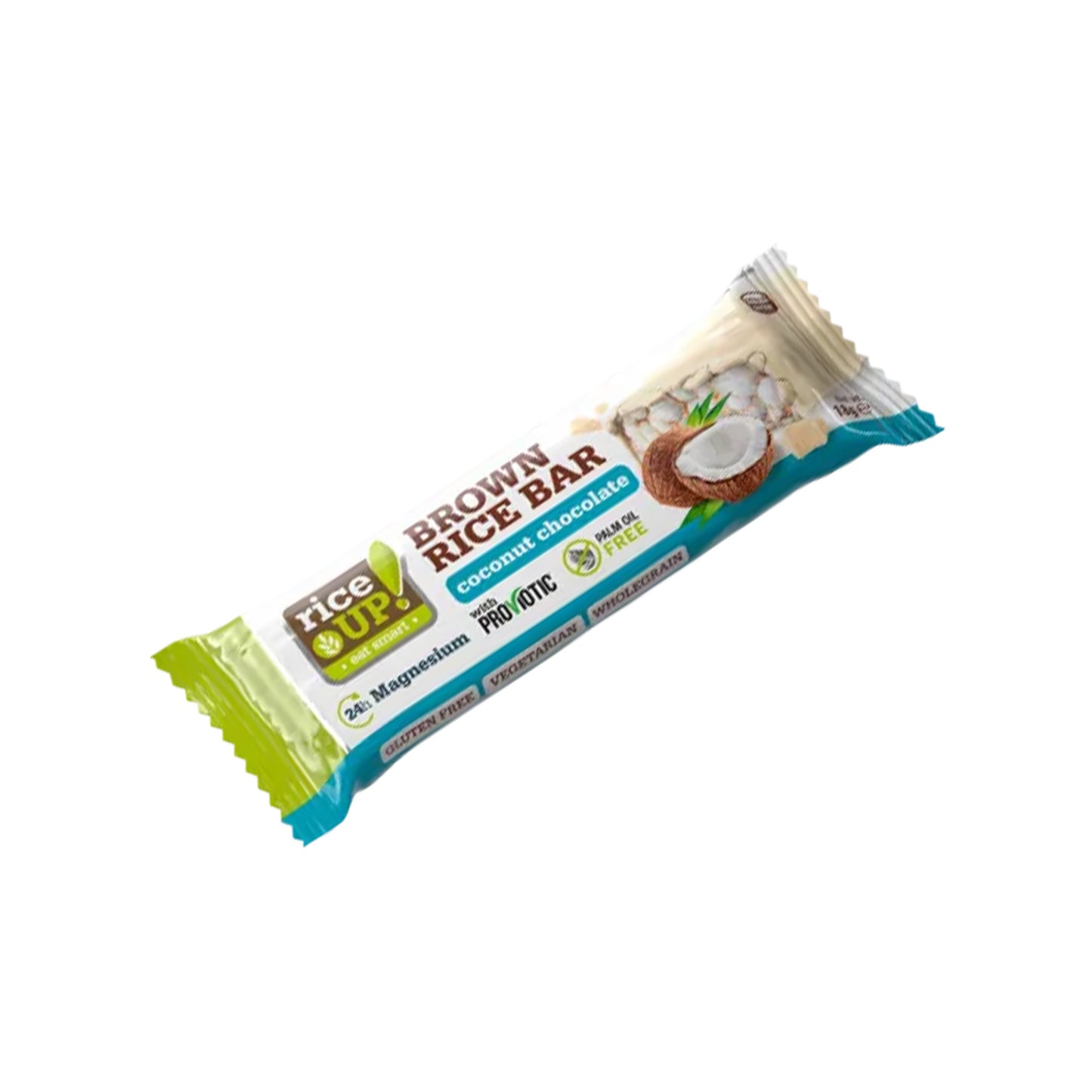 RiceUp Brown Rice Bar Coconut White Chocolate 18 g