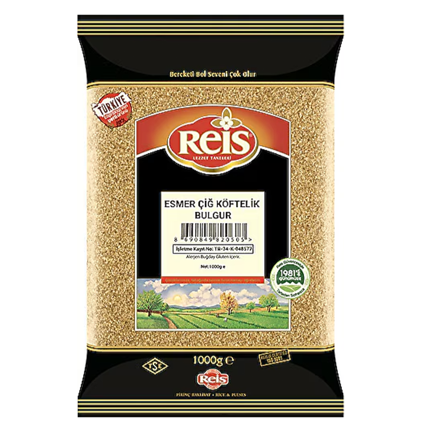 Reis Brown Extra Fine Bulgur 2.2 Oz (1 Kg)