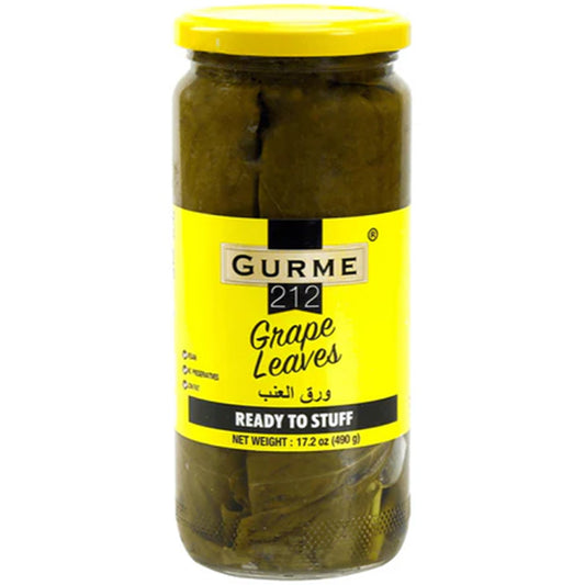 Gourmet 212 Grape Leaves 17.2 oz (490 ml) Jar