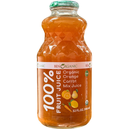 Ben Organic Orange&Carrot %100Juice 32 fl oz