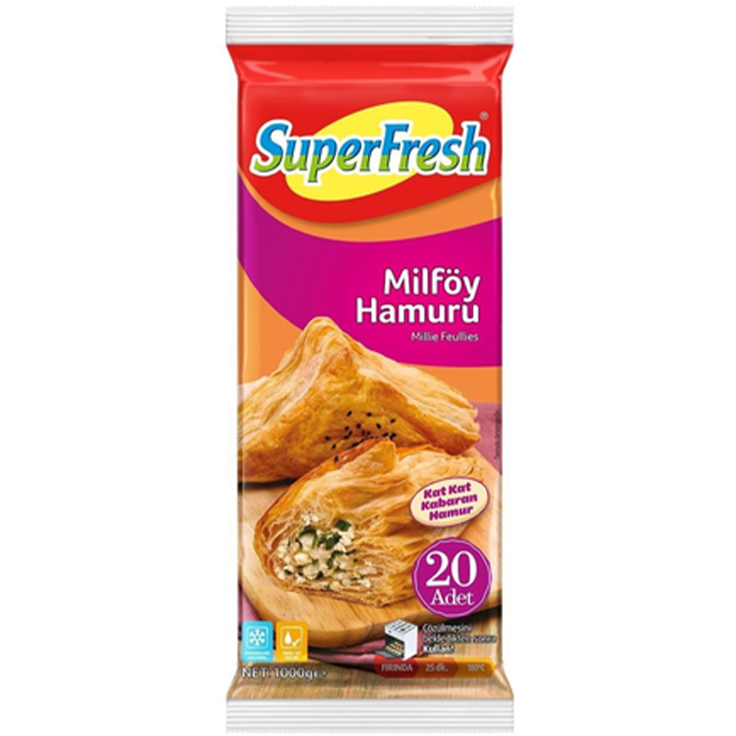 Superfresh Puff Pastry 20 pcs 1000 gr