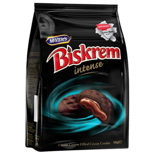 McVities Biskrem Intense Cocoa Biscuits w Cocoa Cream Filling 160 gr