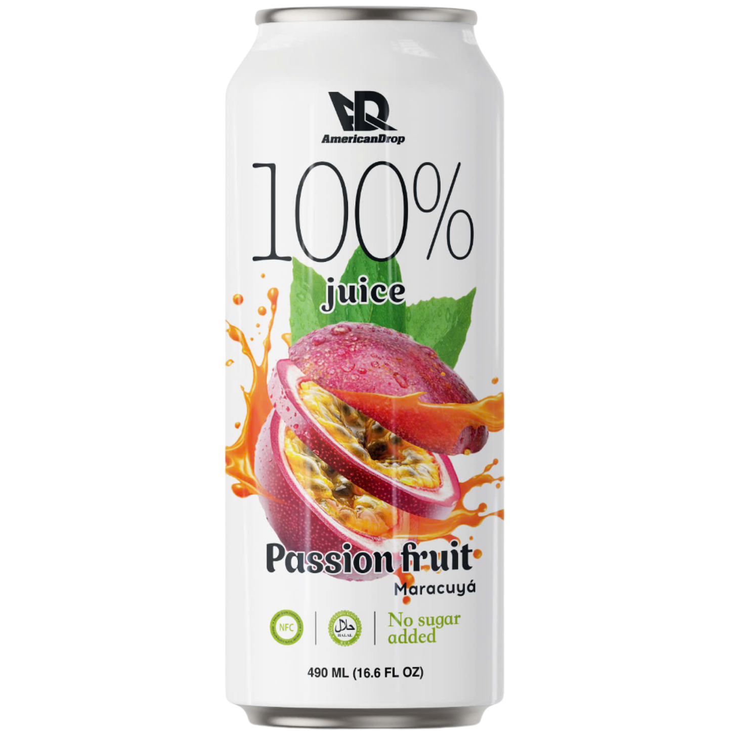 AmericanDrop 100% Passion Fruit juice  490ml