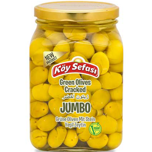 Ikram Koy Sefasi Green Olives Cracked Jumbo 900 gr