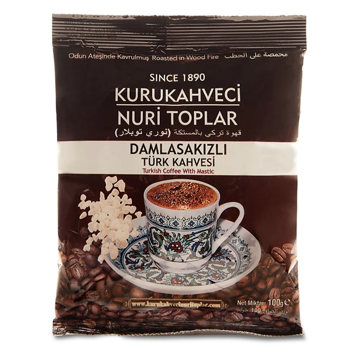 Nuri Toplar Turkish Coffee Mastik Gum 100  gr