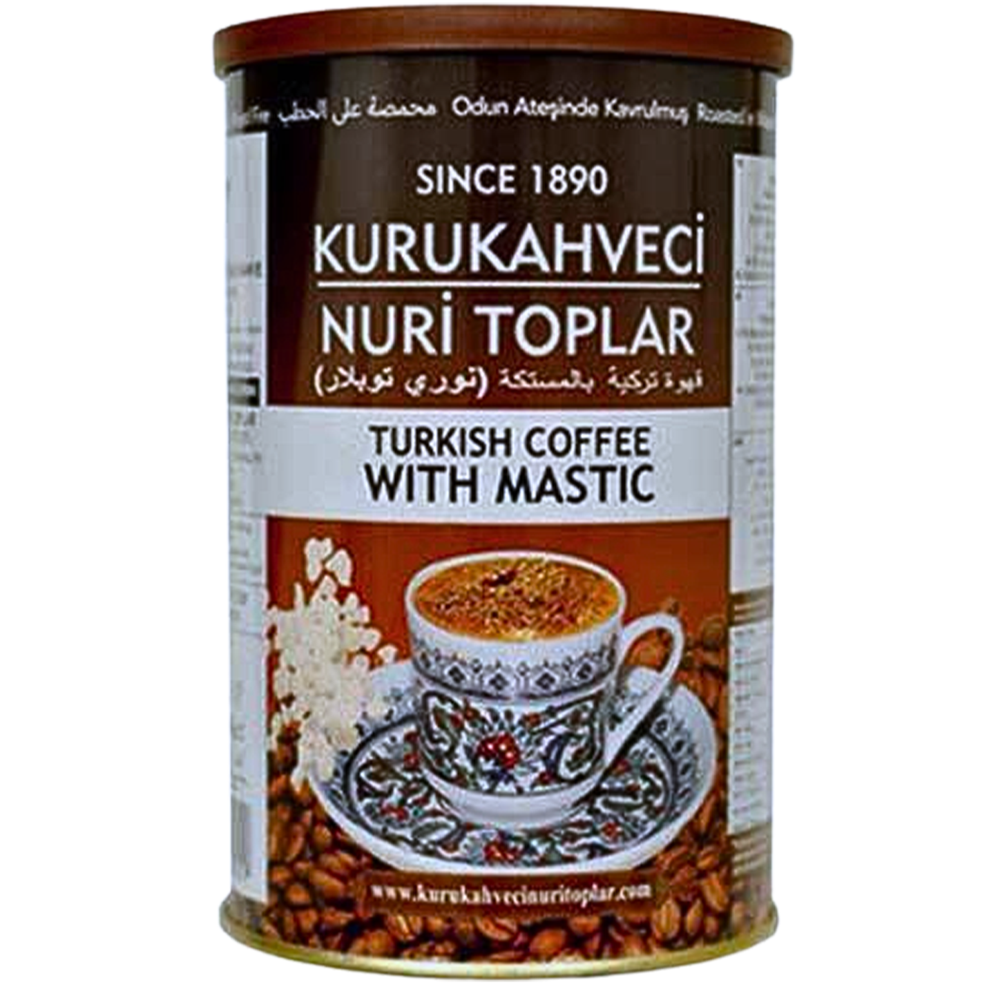 Nuri Toplar Turkish Coffee Mastik Gum (Damla Sakizli) Tin 250 gr