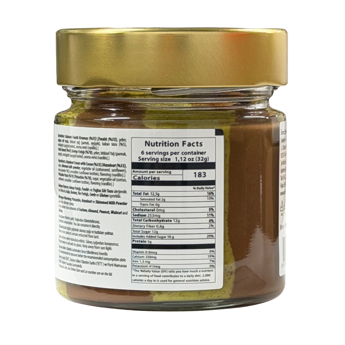 Antebella Bomba Pistachio paste &Cocoa Hazelnut Cream 200 gr