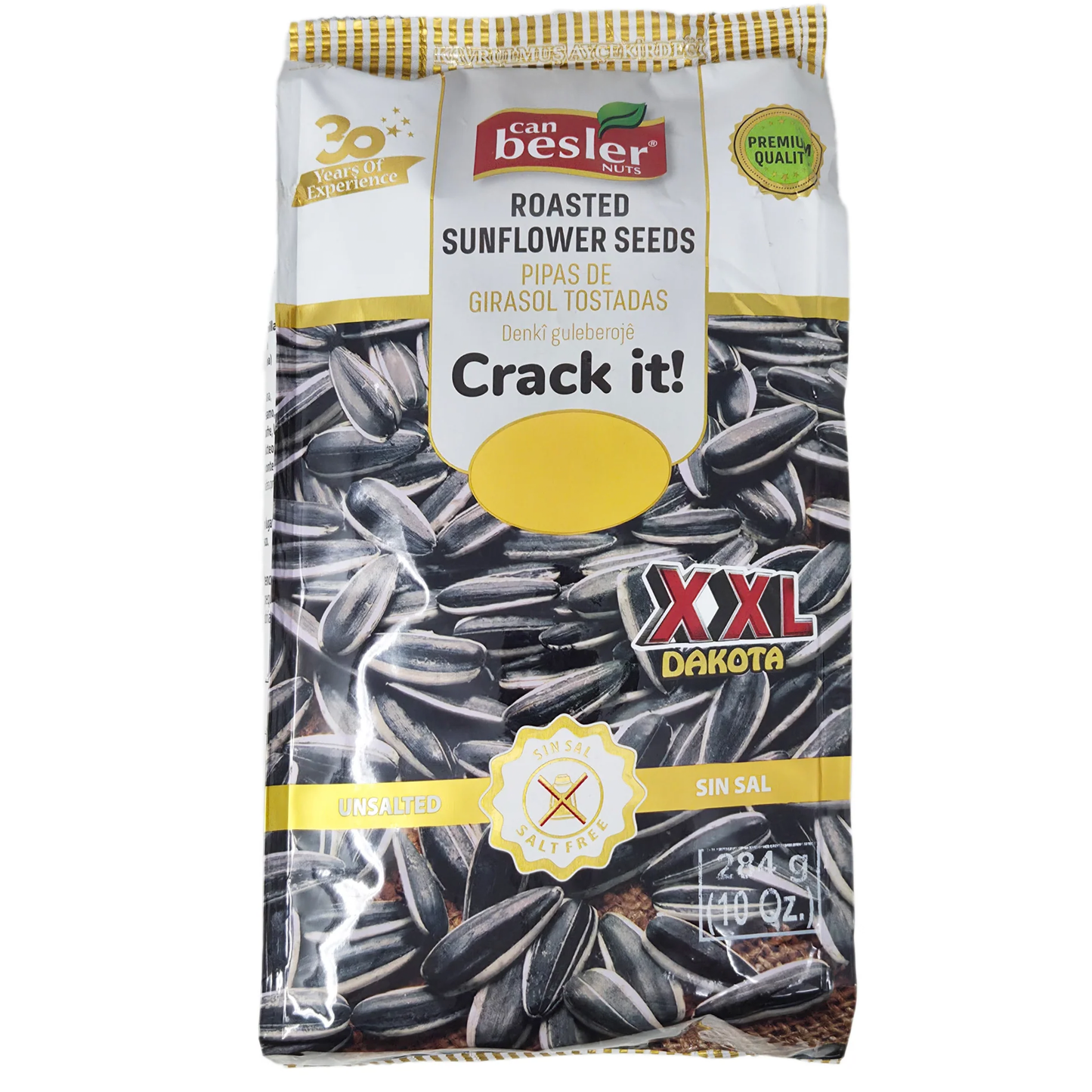 Besler Sunflower Seeds Unsalted XXL Salted 10 oz (284 gr)
