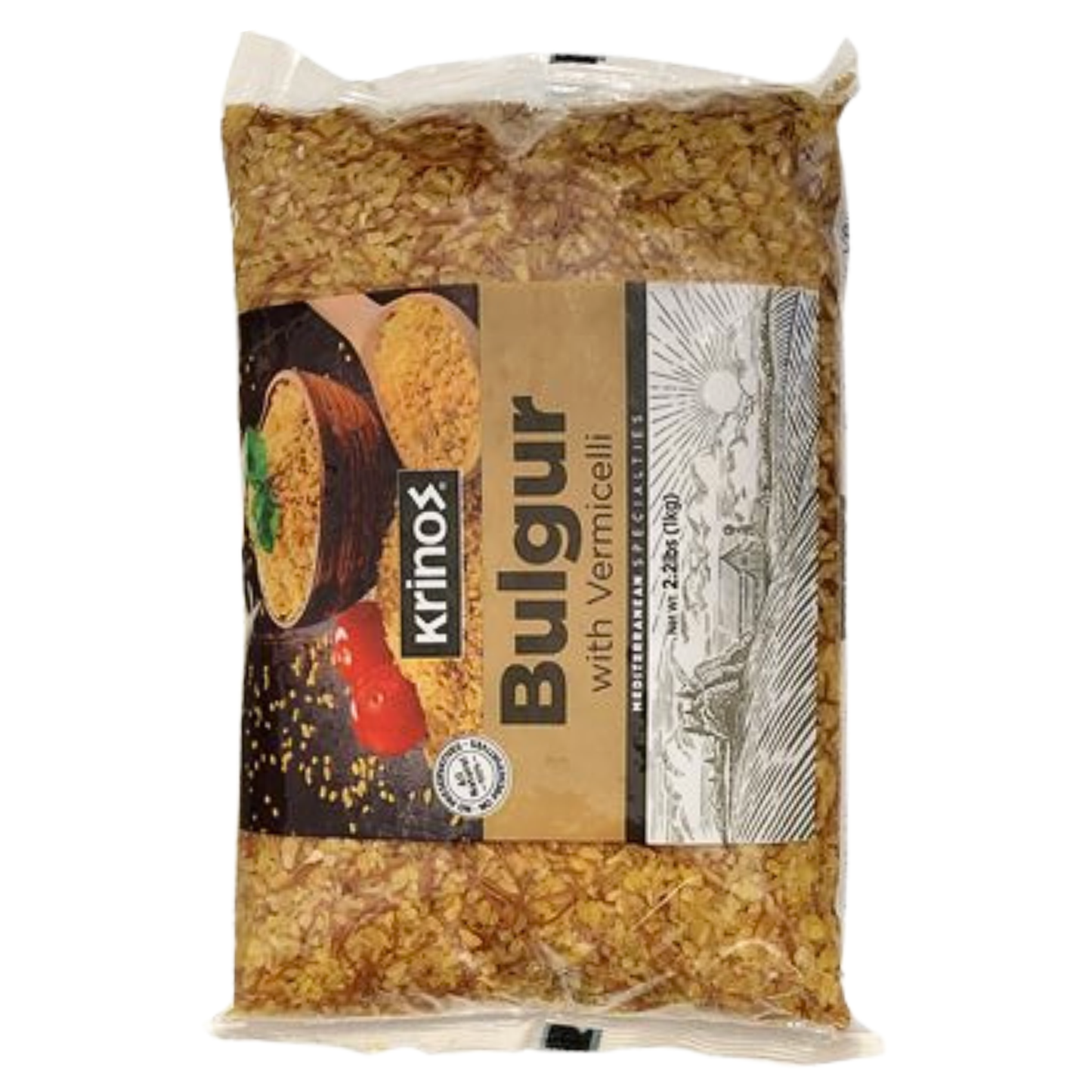 Krinos Bulgur w Vermicelli 2.2 lb (1 kg)