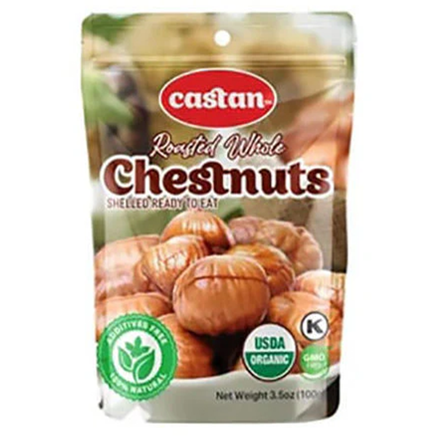 Castan organic Chestnuts 6x100 gr