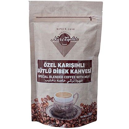 Nuri Toplar Turkish Coffee w Milk special Blend (Dibek) 250 gr