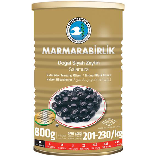 Mb Natural Black Olives Mega XL 800 gr
