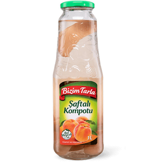 Bizim Tarla Peach(Seftali) Compote 1 lt
