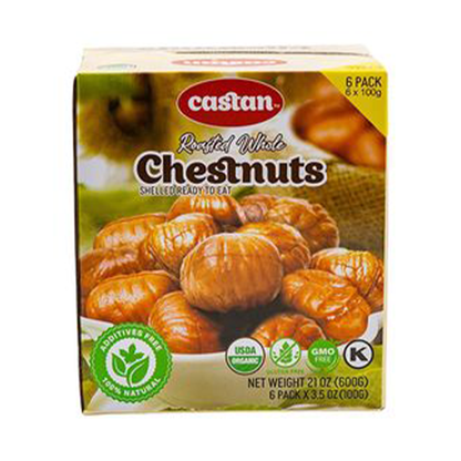 Castan organic Chestnuts 6x100 gr