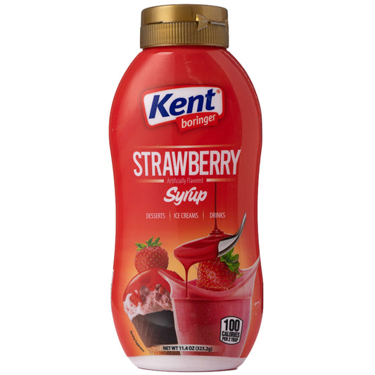 Kent Boringer Strawberry Syrup 11.4 oz (323.2 gr)
