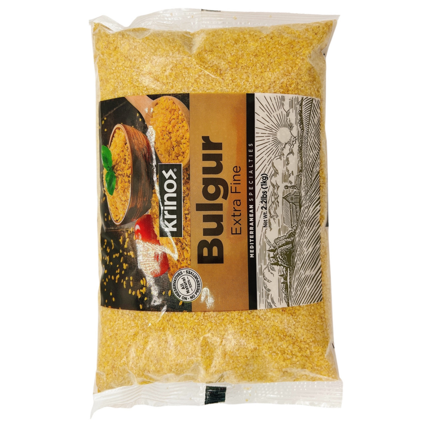 Krinos Extra Fine Bulgur 2.2 lb (1 kg)