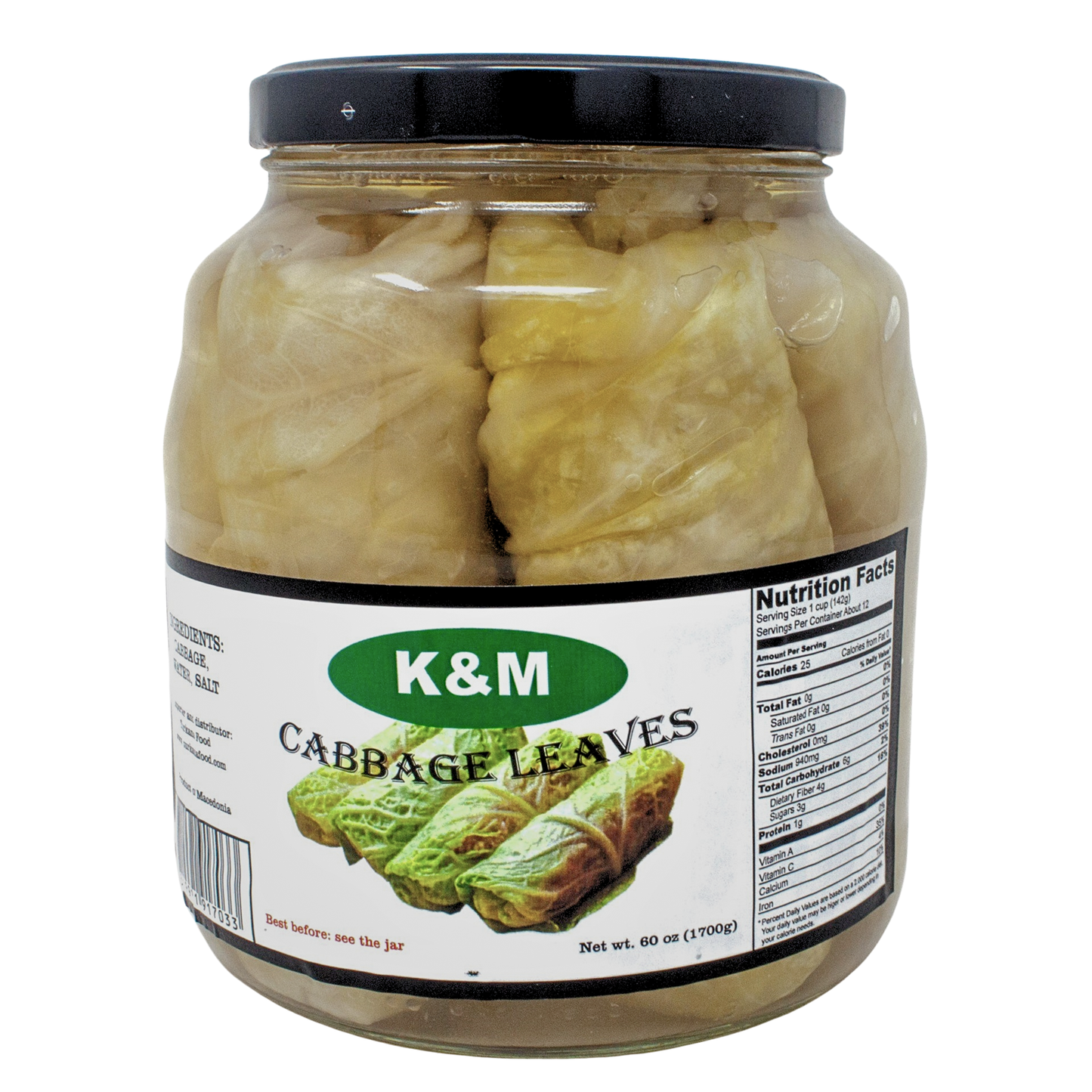 K&M Cabbage Leaves 1700 gr