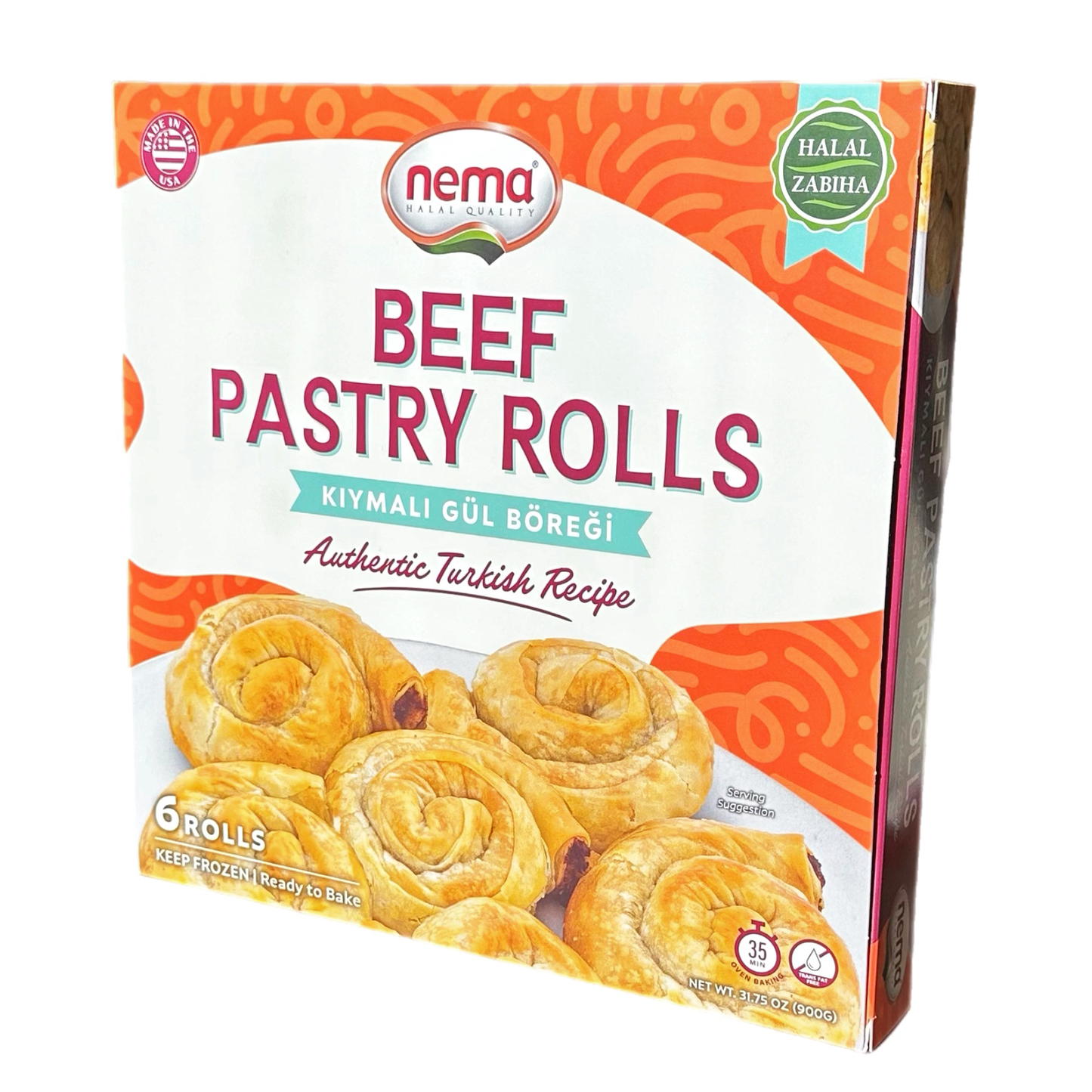 Nema Beef Pastry Rolls 900 Gr