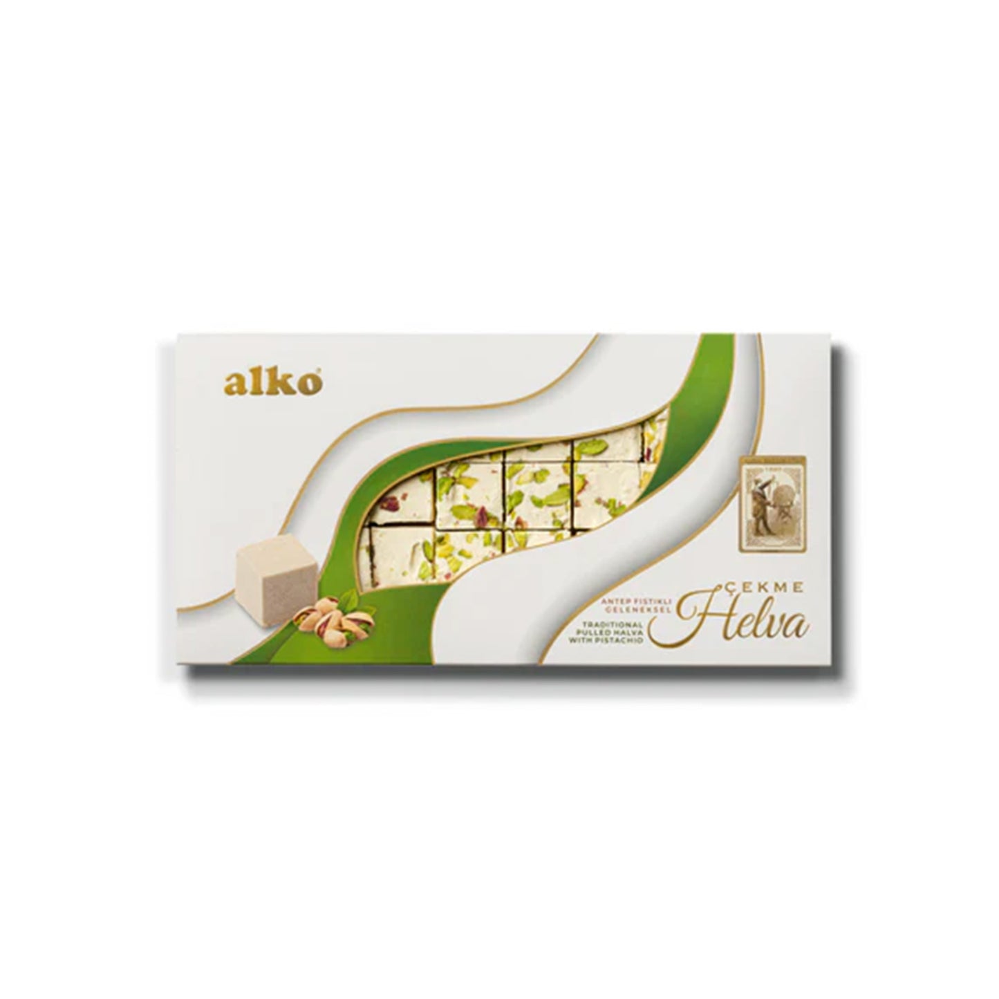 Alko Traditional Pulled Halva w Pistachio(Cekme Helva) 400 gr