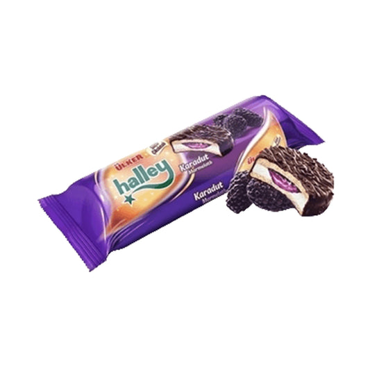 Ulker Halley Chocolate Coated Black Mulberry Biscuit 236 gr
