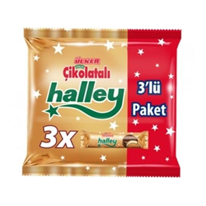 Ulker Halley Chocolate Coated Biscuit 3 pcs 198 gr