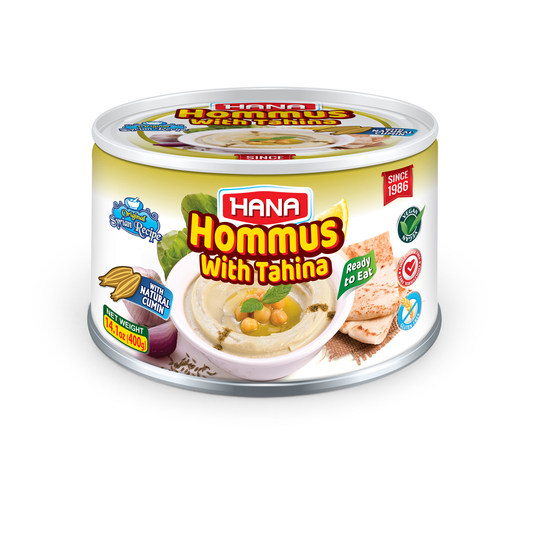 Hana Hommus w Tahina Natural Cumin 14.1 oz(400 gr)