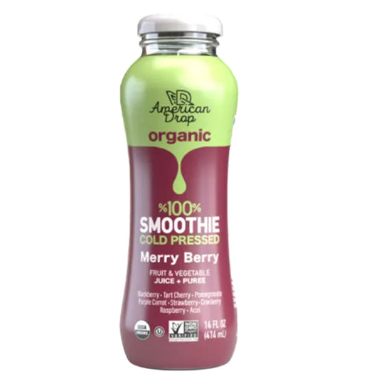 American Drop Organic 100% Smoothie Merry Berry 14 oz (414 ml)