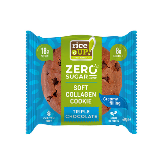 RiceUp Collagen Cookie Triple Chocolate 60 gr