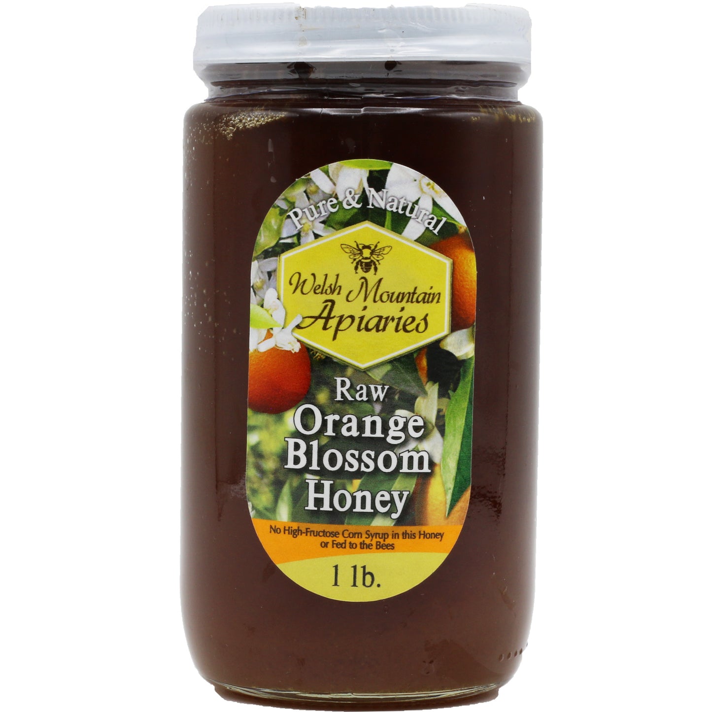 !Welsh Mountain Raw Orange Blossom Honey 1LB (454 Gr)