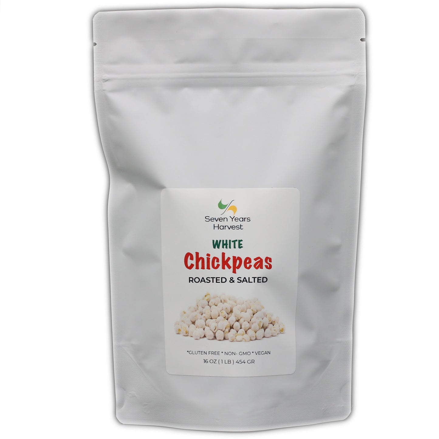 !Seven Years Harvest Roasted  Salted  White  Chickpeas 1 Lb (454 Gr)