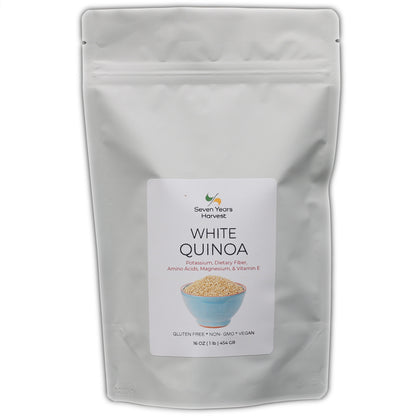 Seven Years Harvest White Quinoa 1 Lb (454 Gr)