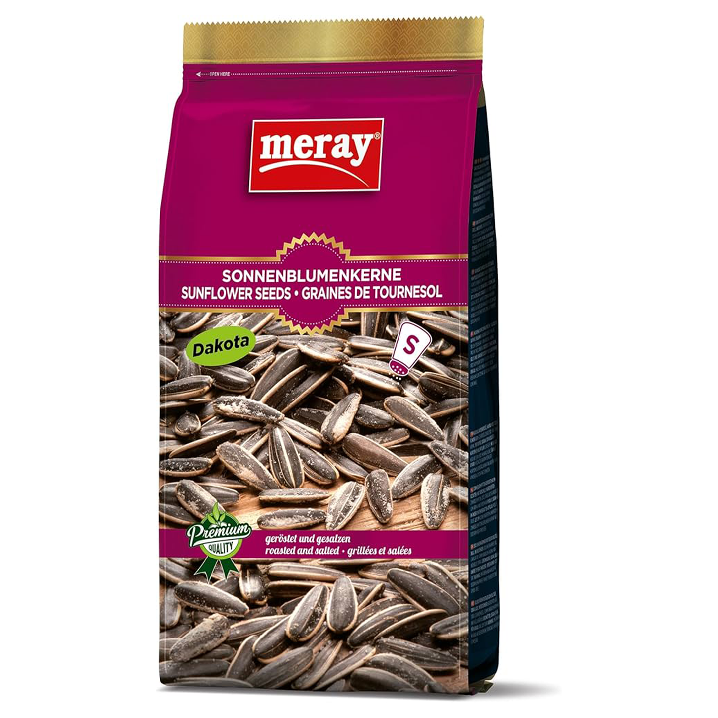 Meray Dakota Original Sunflower Seeds Roasted Salted 8.81 Oz (250 gr)
