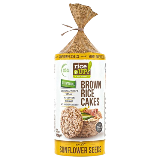 RiceUp Brown Rice Cakes Sunflower Seeds 120 g