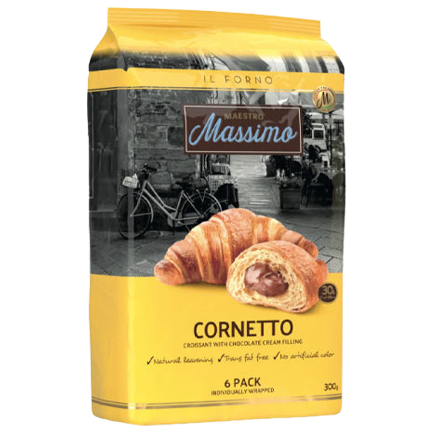 Massimo Croissant Chocolate 6 Pcs  300 Gr