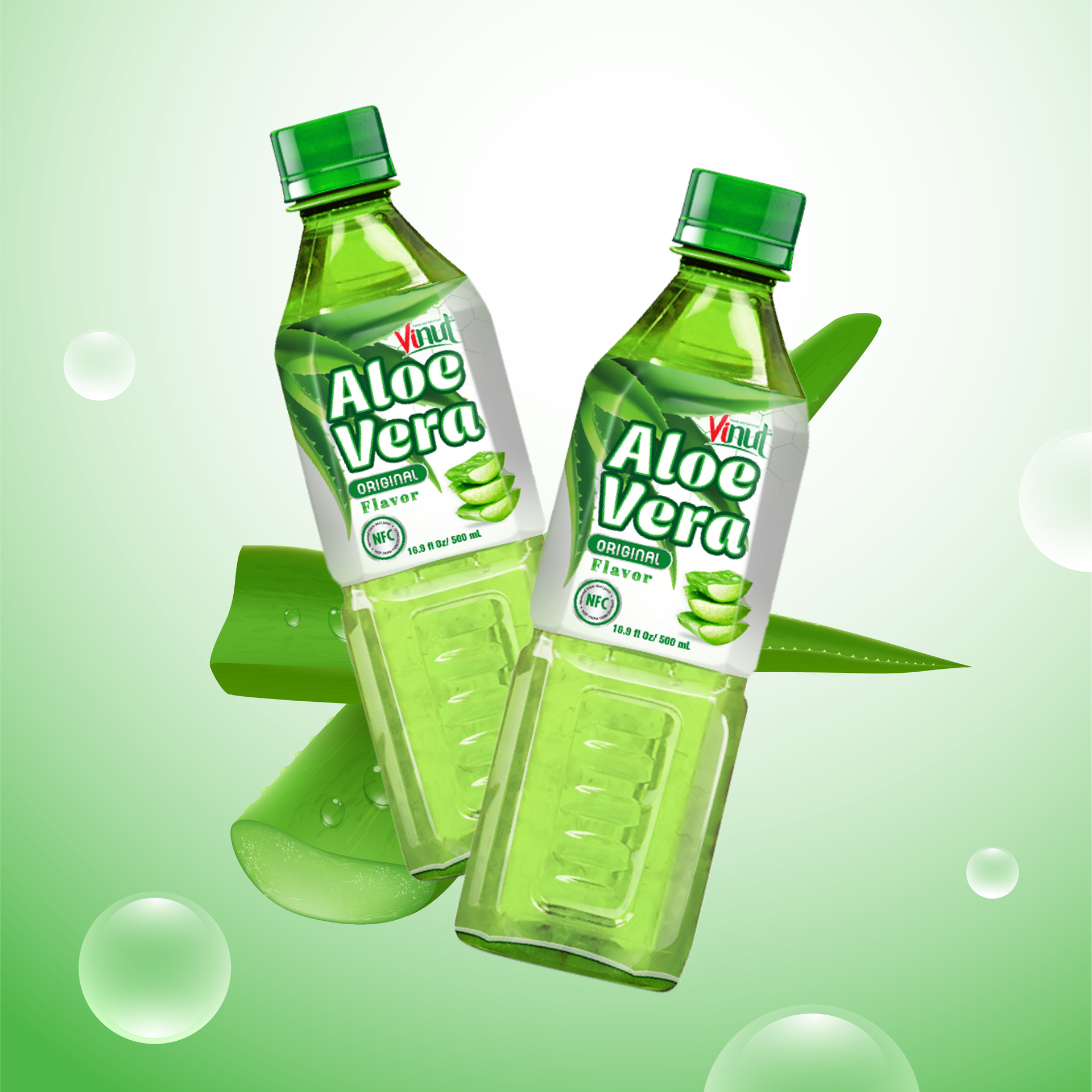 Vinut Original Aloe Vera Drink - 16.9 Ounces - Bravo Supermarket (745 Westchester Ave)