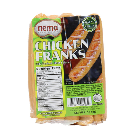 Nema Chicken Franks 1 Lb (454 Gr)