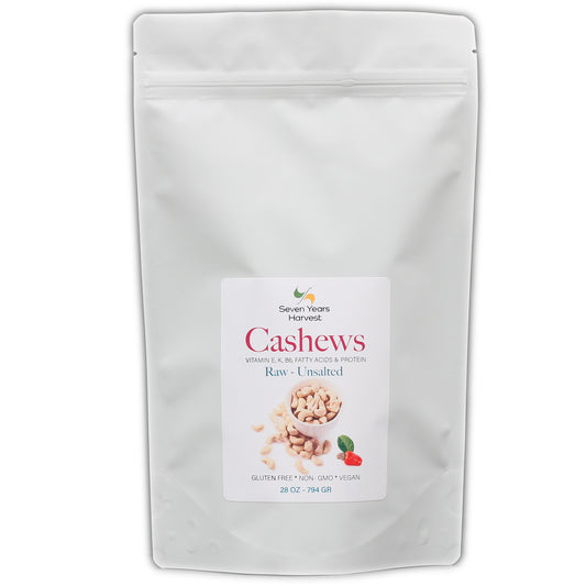 !Seven Years Harvest Raw Cashews 28 Oz (793 Gr)