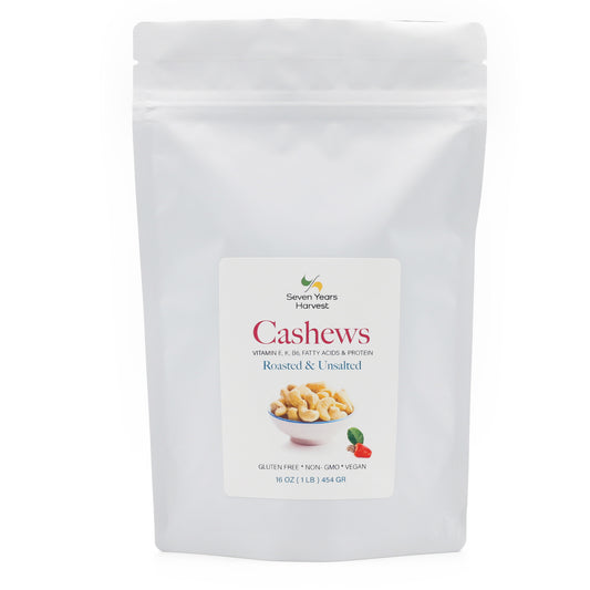 !SYH Roasted Unsalted Cashews 1 Lb (454 Gr)