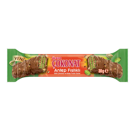 Ulker Cokonat w Pistachios Wafer 30 gr