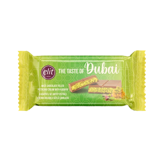 Elit Dubai Milk Chocolate w Pistachio 90 gr