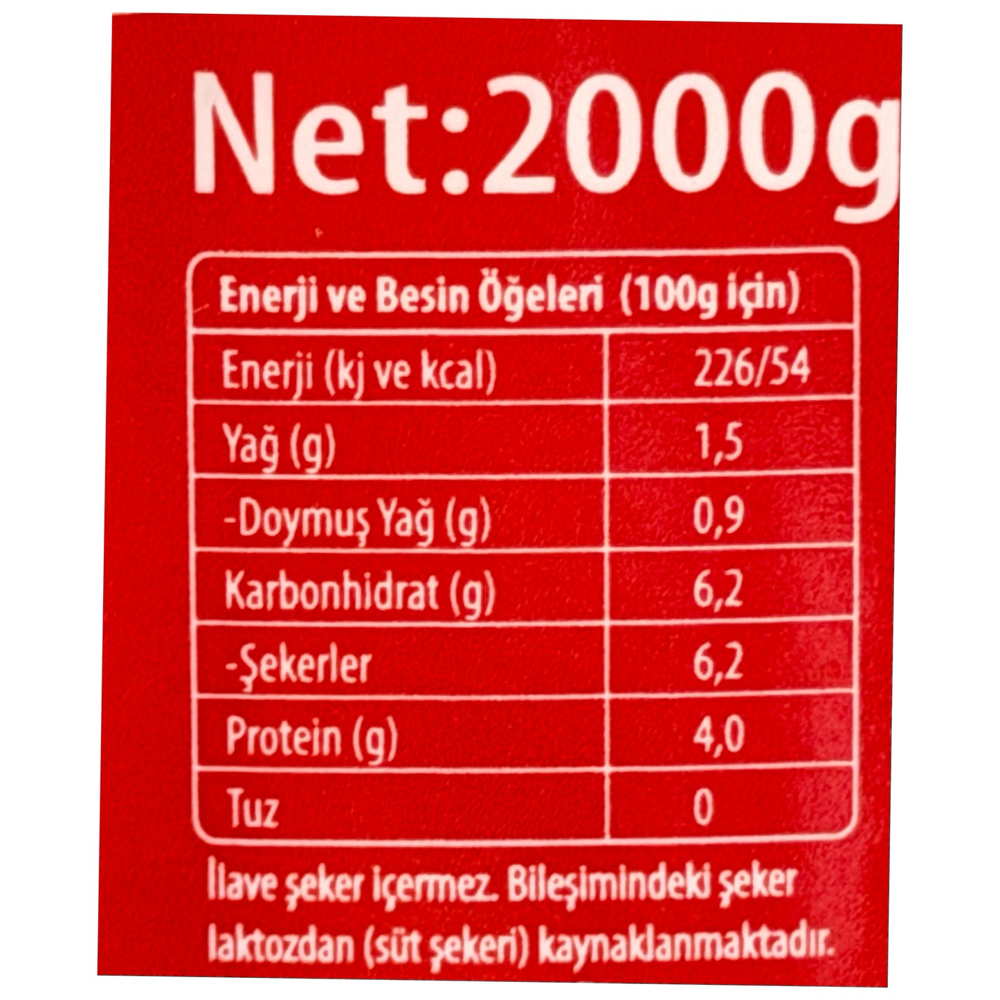 Eker Yogurt (House Type) 2000 Gr
