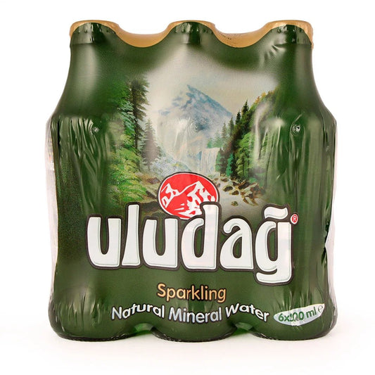 Uludag Sparkling Natural Mineral Water 6 x 200 ML