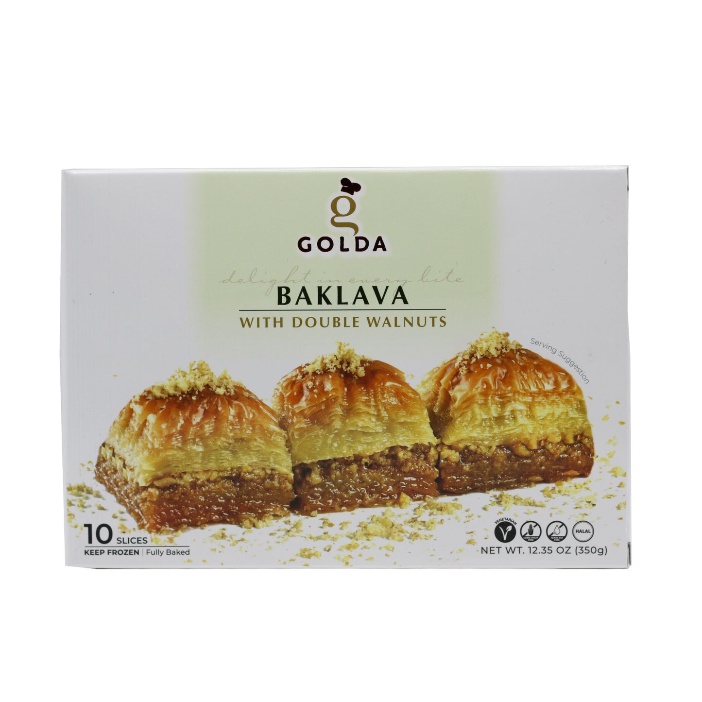 Golda Baklava With Double Walnuts 12.35 Oz (350 Gr)