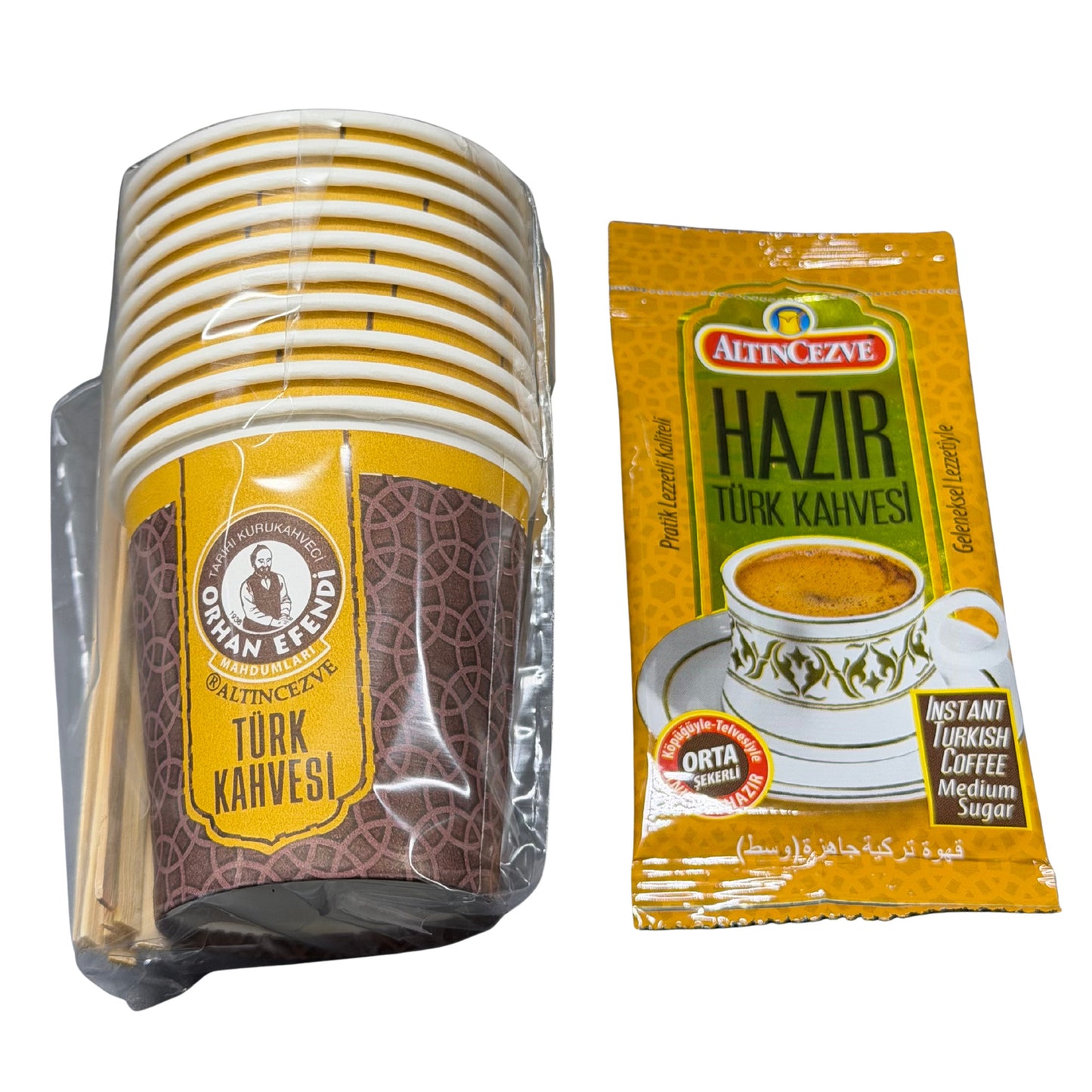 Altincezve Ready Turkish Coffee Mid Sugar 9gx10
