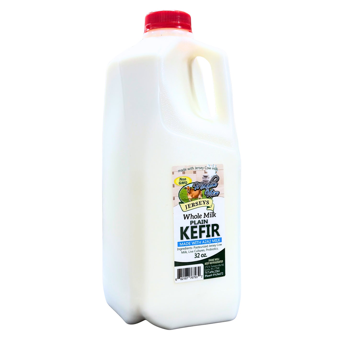Meadow View Jersey A2A2 Whole Milk Plain Kefir 32 oz