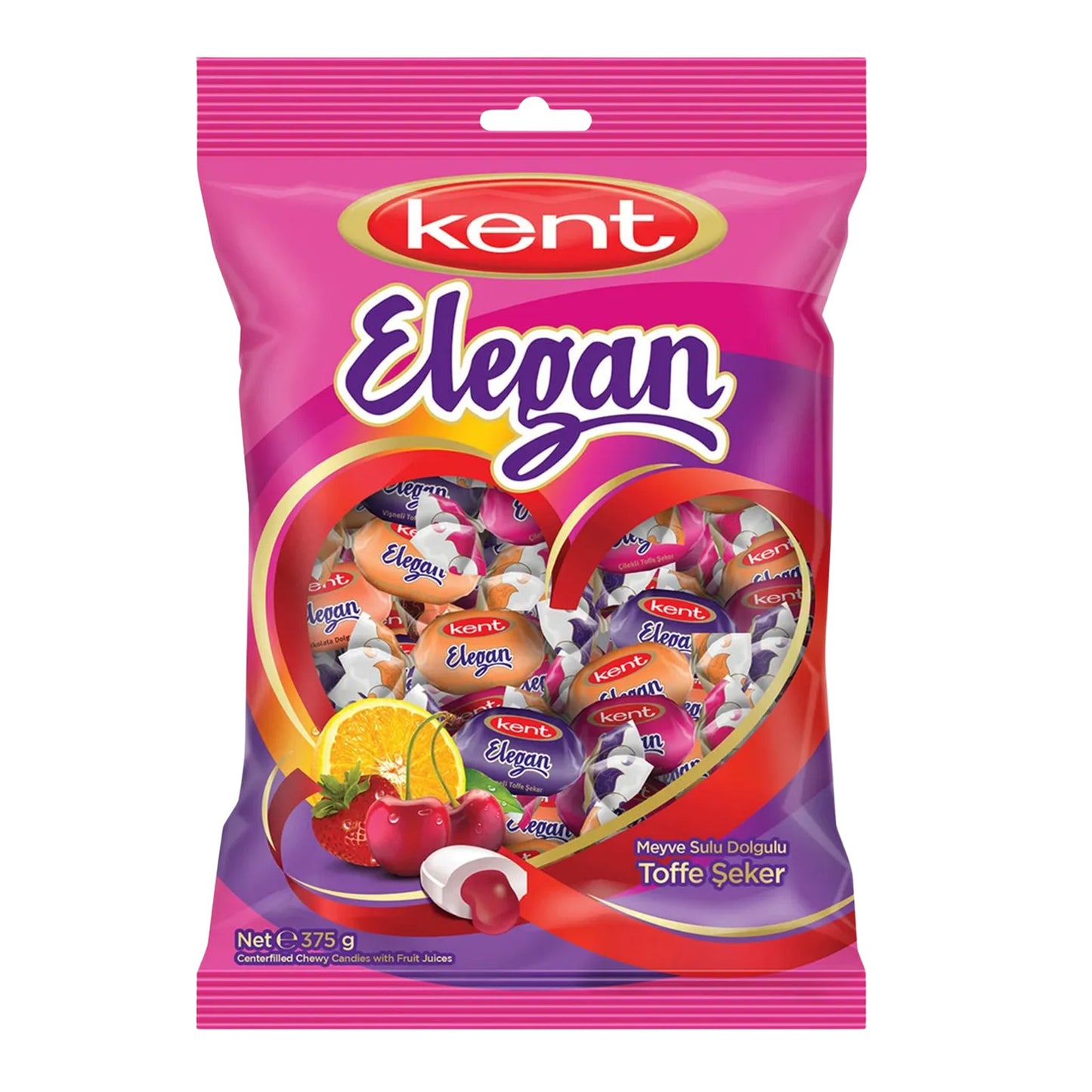 Kent Elegan Fruit Mix Juicy Toffe Candy 375 gr