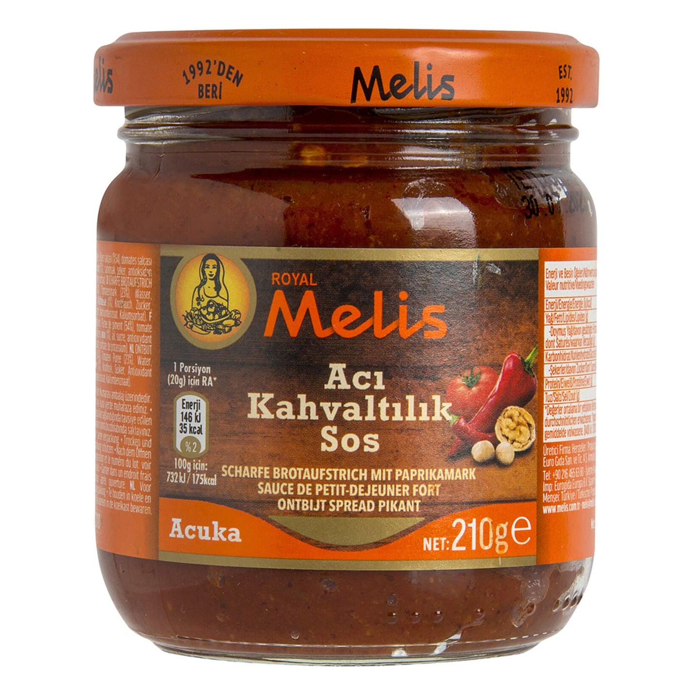 Melis Breakfast Spread Hot 7 oz (200 gr)